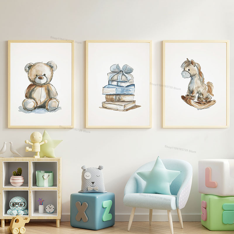 Nordic Style Cartoon Bear Hors - огляд і ціна Baby Nursery Books