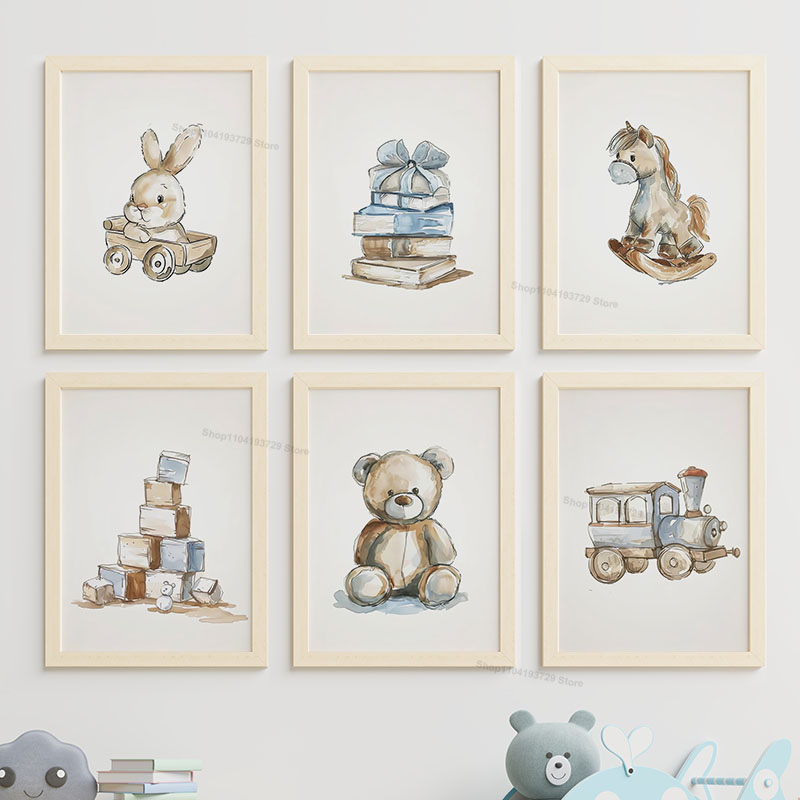 Nordic Style Cartoon Bear Hors - огляд і ціна Baby Nursery Books