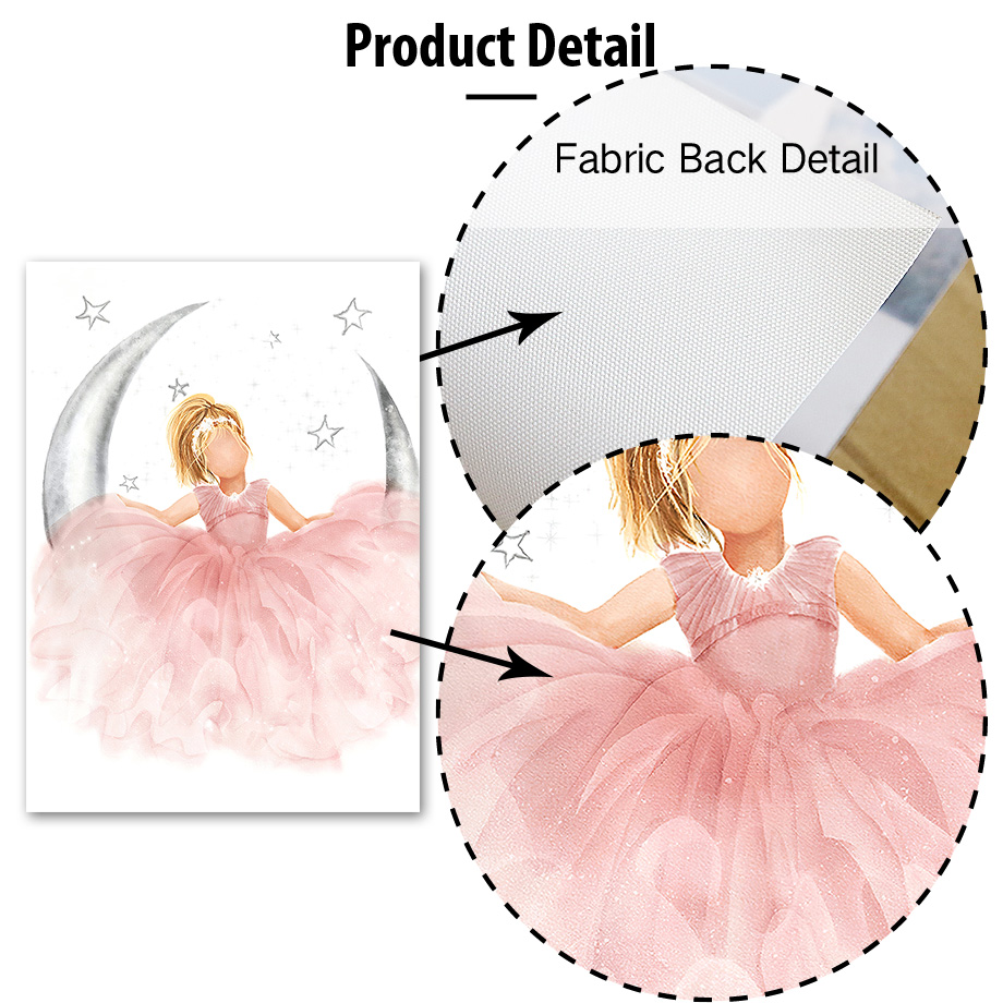 Pink Angel Girl Sun Moon Cloud - огляд і ціна Baby Nursery Modern