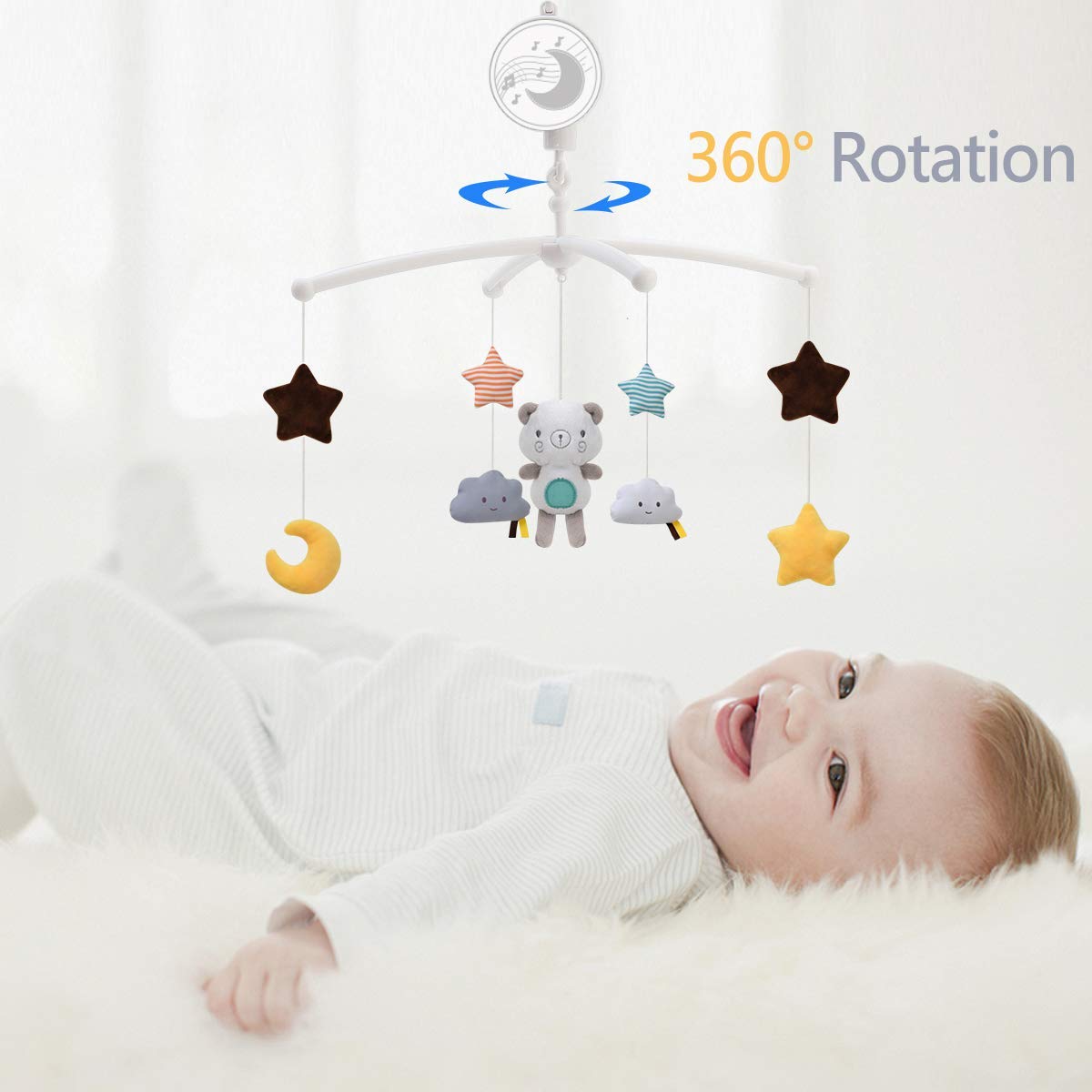 Baby Crib Mobiles Rattles Musi - огляд і ціна Crib Mobile Musical