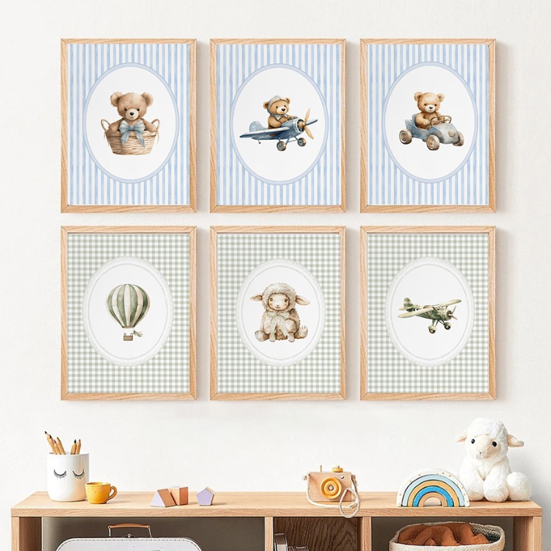 Vintage Hot Air Balloon Baby S - огляд і ціна Baby Nursery Green