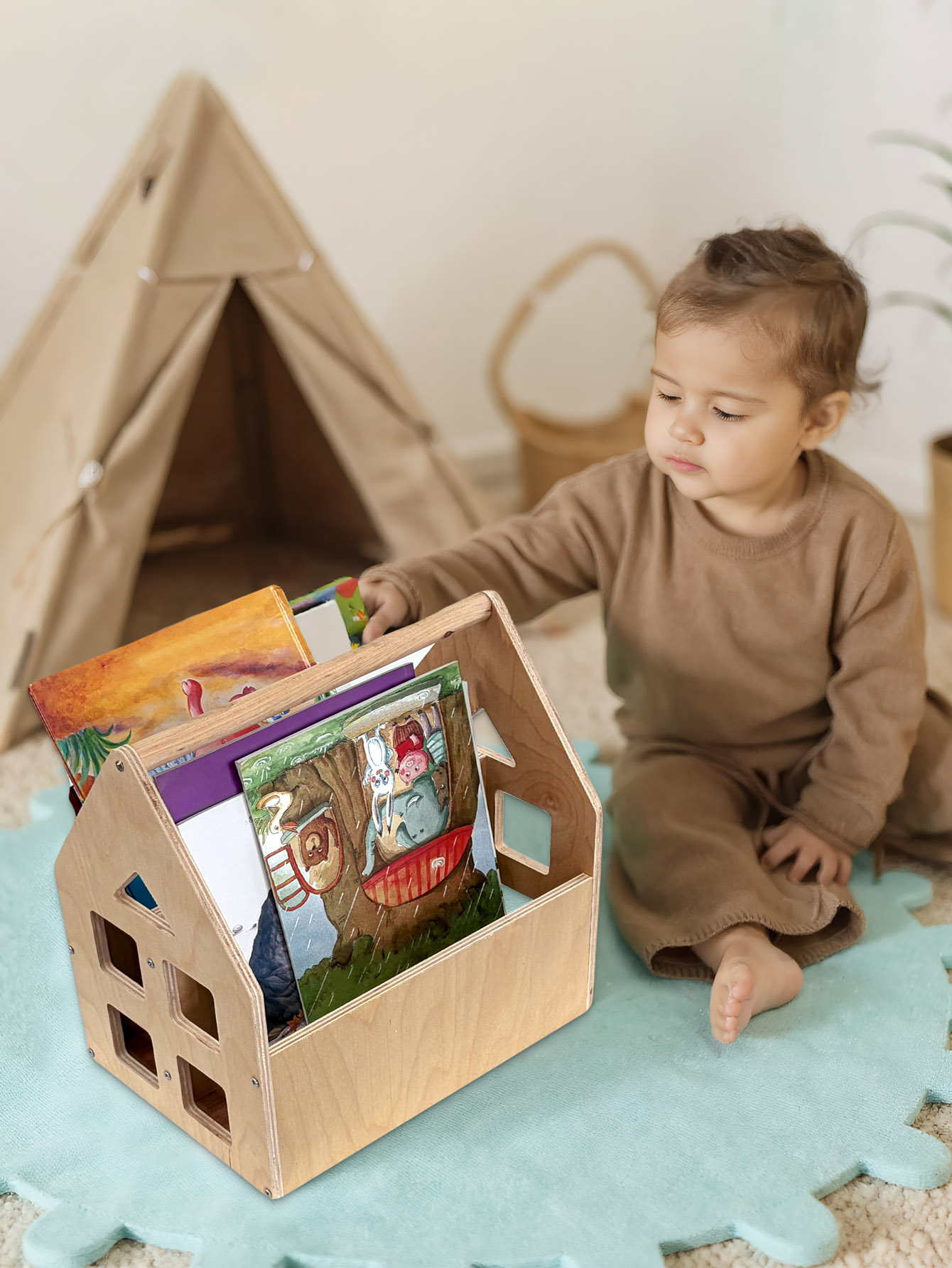 Toddler Bookshelf Double-Sided - огляд і ціна Baby Nursery Books
