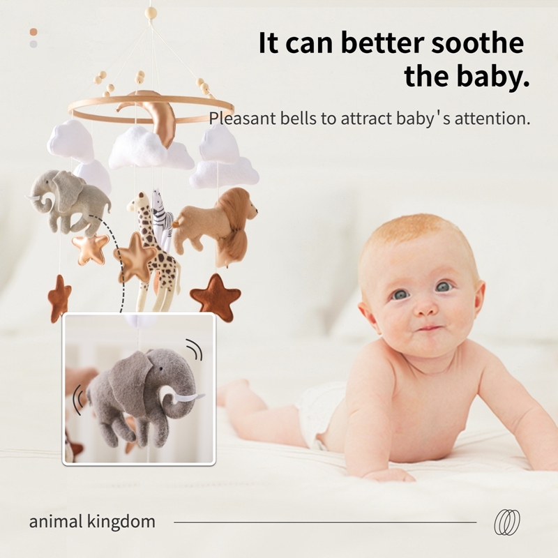 Crib Mobile Bed Bell Wooden Ba - огляд і ціна Crib Mobile Musical