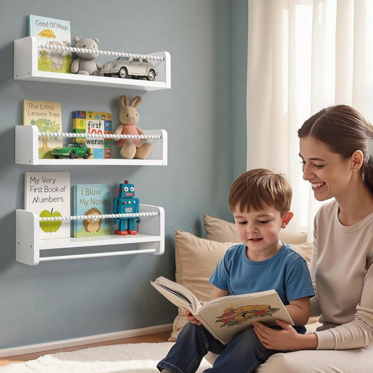 Nursery Book Shelves ,15.7 Inc - огляд і ціна Baby Nursery Books
