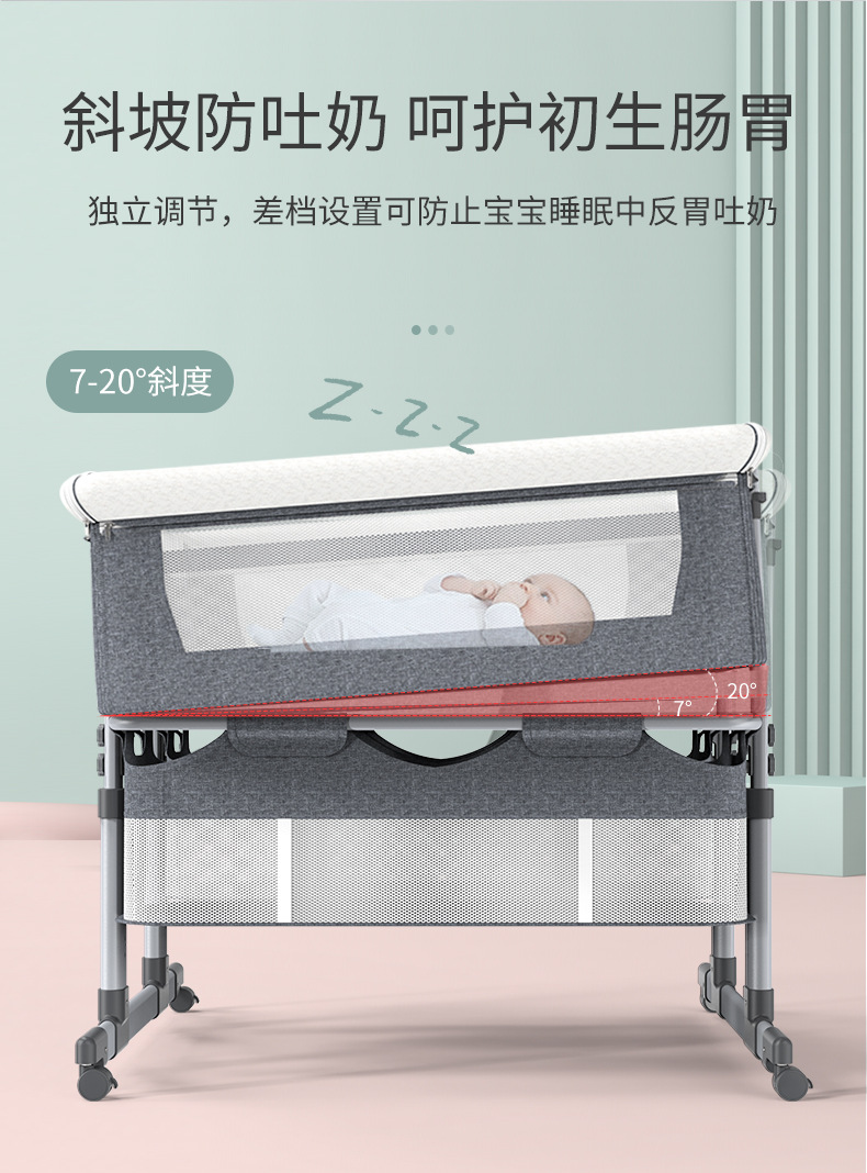 Portable Twin Baby Crib Remova - огляд і ціна Baby Nursery With Queen Bed