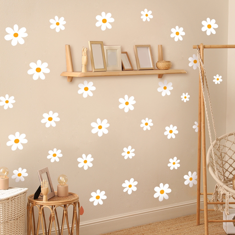 Boho Daisy Flowers Wall Sticke - огляд і ціна Baby Nursery Diy