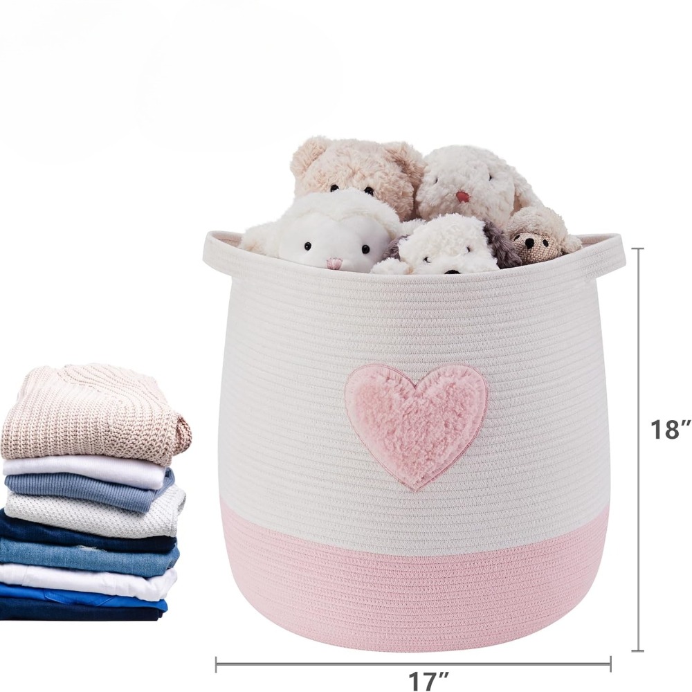 Pink Laundry Basket Hamper for - огляд і ціна Baby Nursery Modern