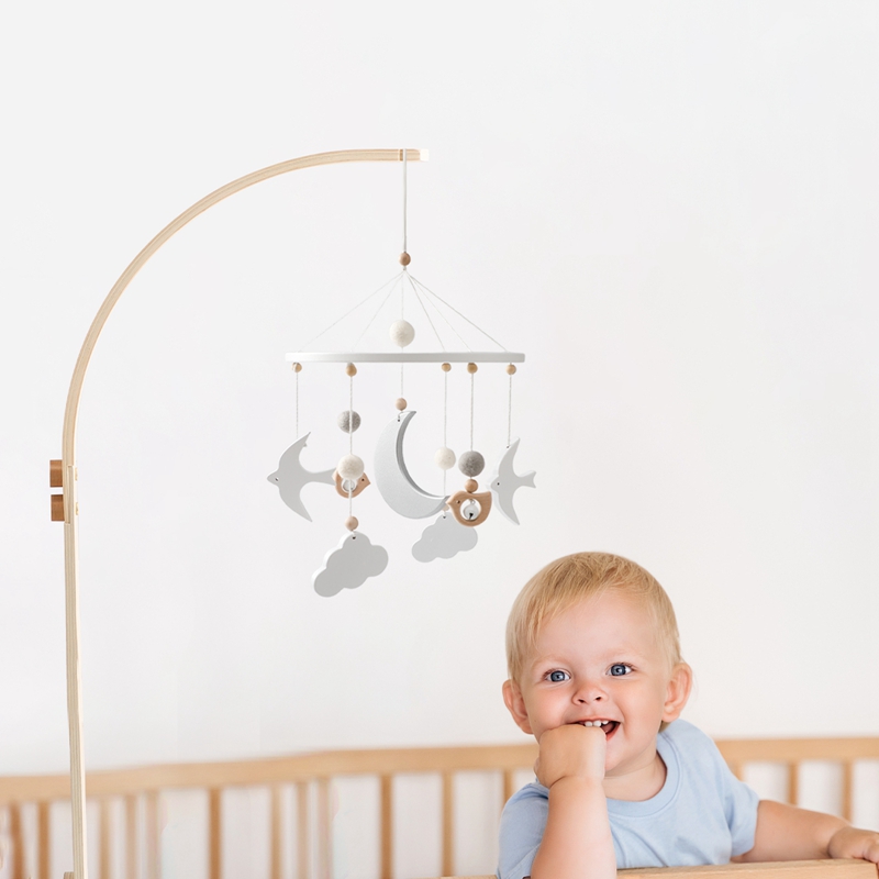 Baby Wooden Bed Bell Bracket M - огляд і ціна Crib Mobile Musical