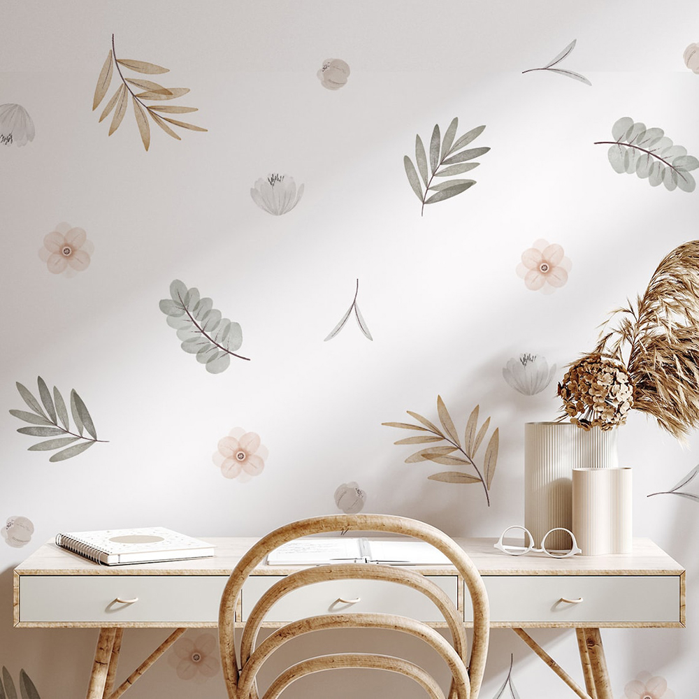 Boho Leaves Botanical DIY Wall - огляд і ціна Baby Nursery Diy