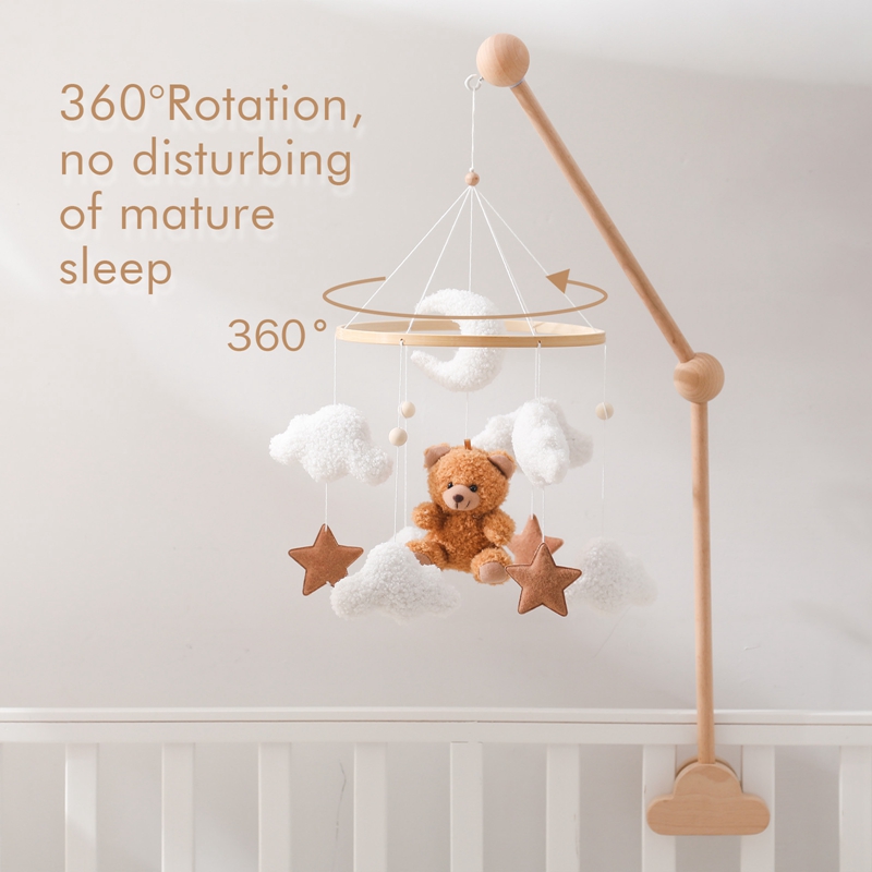 Wooden Crib Mobile Baby Bed Be - огляд і ціна Crib Mobile Musical