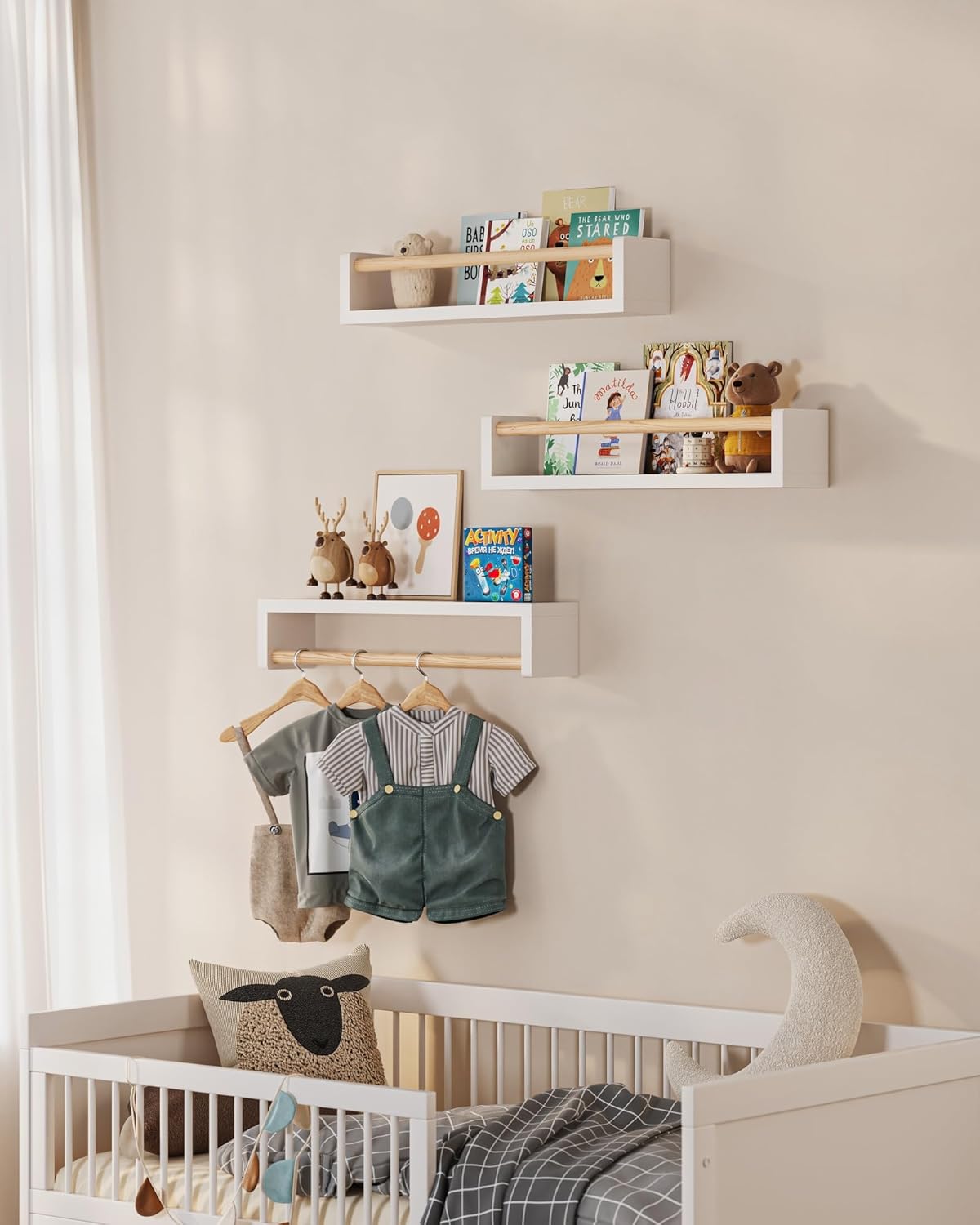 Set of 3 floating nursery book - огляд і ціна Baby Nursery Books