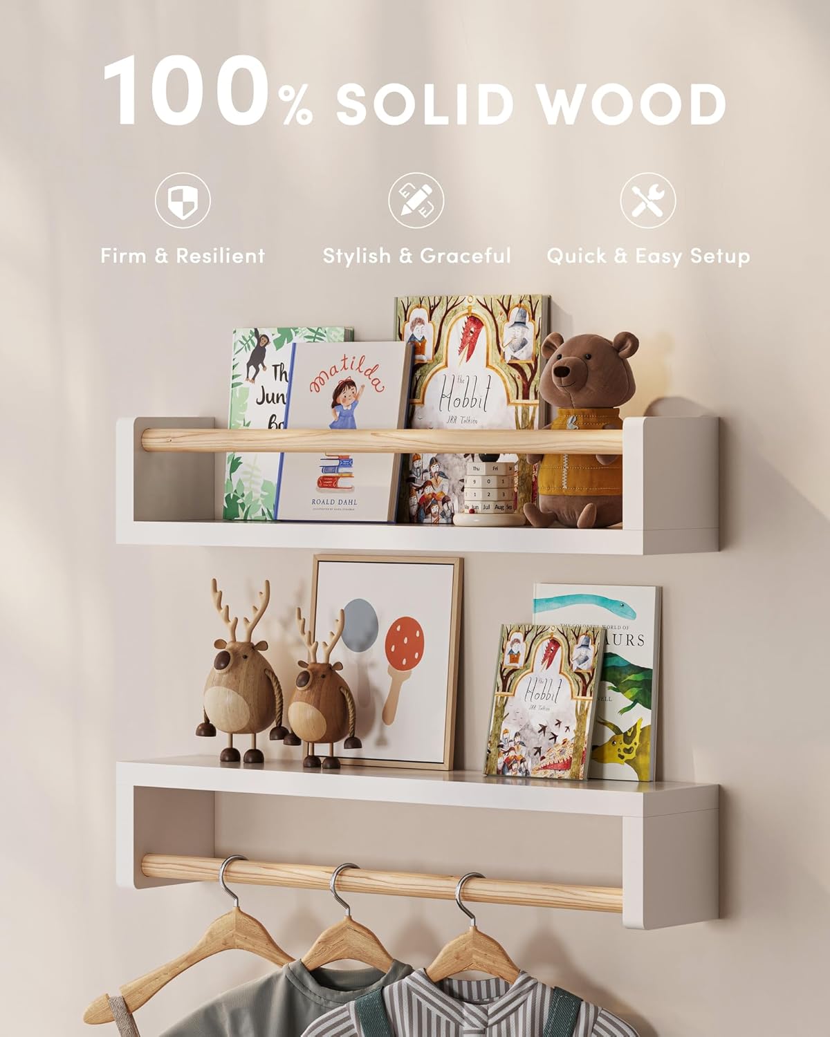 Set of 3 floating nursery book - огляд і ціна Baby Nursery Books
