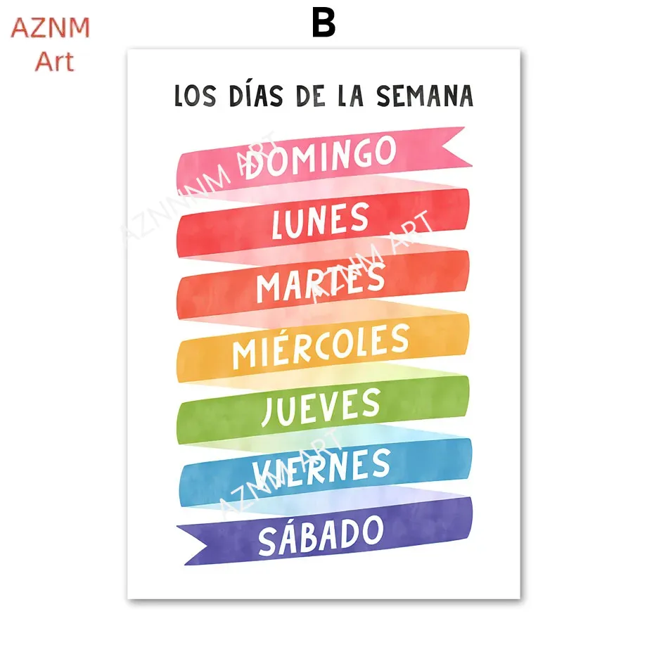 1PC Educational Spanish Alphab - огляд і ціна Baby Nursery In Spanish