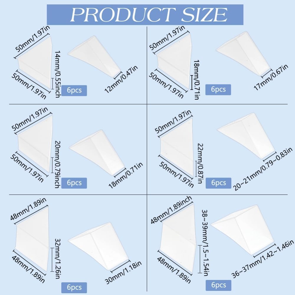 36Pcs 6 Sizes Triangle Protect - огляд і ціна Corner Guard Foam
