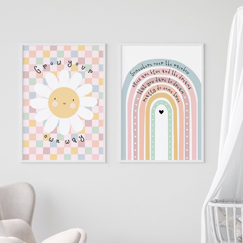 Sun Flower Rainbow Cloud Heart - огляд і ціна Baby Nursery Modern