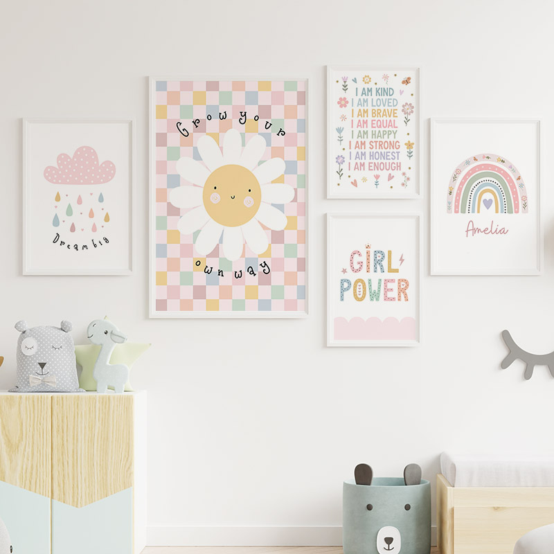 Sun Flower Rainbow Cloud Heart - огляд і ціна Baby Nursery Modern